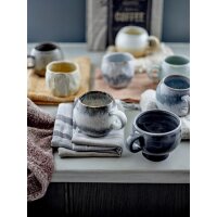 Bloomingville Alise Tasse, Blue, Steingut D8xH7,5 cm