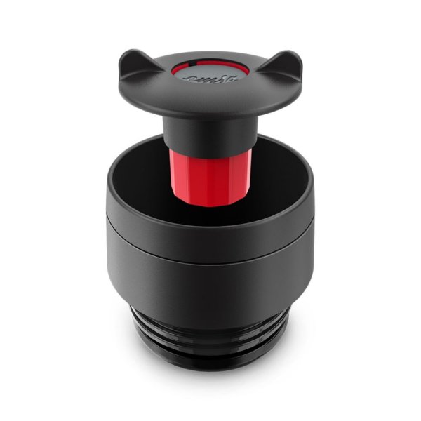 Emsa Isolierbecher 360ml TRAVEL MUG Manschette koralle, to go Thermo-Becher