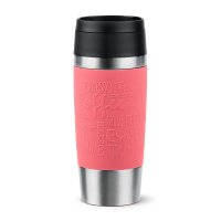 Emsa Isolierbecher 360ml TRAVEL MUG Manschette koralle,...