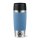 Emsa Isolierbecher mit Gravur (zB Logo) 360ml TRAVEL MUG Manschette hellblau/aquablau, personalisierte Mitarbeitergeschenke Werbegeschenke