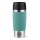 Emsa Isolierbecher mit Gravur (zB Logo) 360ml TRAVEL MUG Manschette petrol, personalisierte Mitarbeitergeschenke Werbegeschenke
