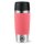 Emsa Isolierbecher mit Gravur (zB Logo) 360ml TRAVEL MUG Manschette koralle, personalisierte Mitarbeitergeschenke Werbegeschenke