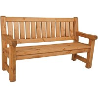 Gartenbank Allgäu 3-Sitzer massive Holz-Bank 184cm