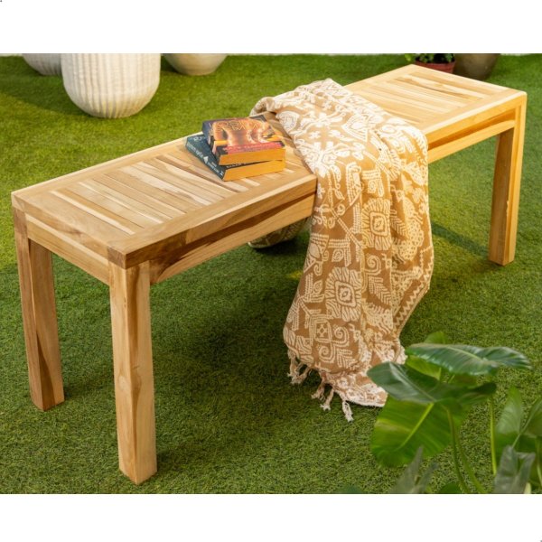 Bank Biaro 2-Sitzer Holz-Bank 120cm