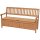 Bank mit Staufach 3-Sitzer Holz-Bank Houston Truhenbank 157cm