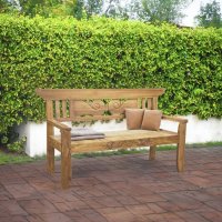Bank Padar 3-Sitzer Holz-Bank 163,5cm Teak