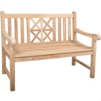 Bank Pantar 2-Sitzer Holz-Bank 120cm Teak