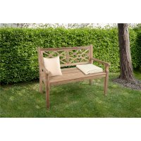 Bank Sayang 2-Sitzer Holz-Bank 120cm Teak