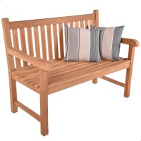 Bank Solo 2-Sitzer Holz-Bank 122cm Teak