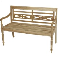 Bank Sumatra 2-Sitzer Holz-Bank 120cm Teak