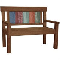 Bank Timor 2-Sitzer Holz-Bank 120cm Teak