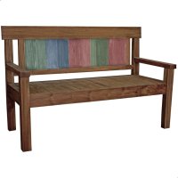 Bank Timor 3-Sitzer Holz-Bank 150cm Teak