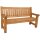 Goldene Hochzeit Bank mit Gravur-Schild zB Blumenwiese (Namen/Datum), 3-Sitzer Gartenbank Allgäu 184cm, Edelstahlschild personalisiert, Geschenk 50. Ehe-Jubiläum