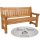 Bank zur Silberhochzeit mit Gravur-Schild zB Ringe (Namen/Datum), 3-Sitzer Gartenbank Allgäu 184cm, Edelstahlschild personalisiert, Geschenk 50. Hochzeitstag