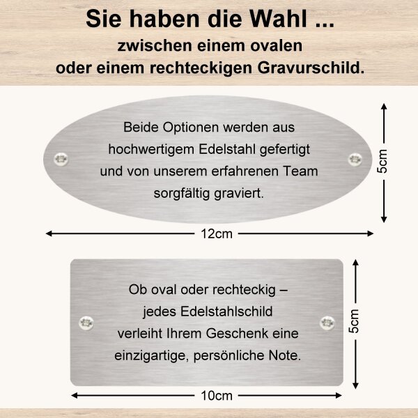 Goldene Hochzeit Bank mit Gravur-Schild zB Zahl (Namen), Klapptisch Gartenbank Phuket 150cm Eukalyptusholz, Edelstahlschild personalisiert, Geschenk 50. Hochzeitstag