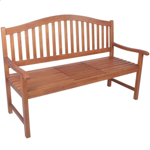Bank zur Vermählung mit Gravur-Schild zB Herzen (Namen/Datum), Klapptisch Gartenbank Phuket 150cm Eukalyptusholz, Edelstahlschild personalisiert, Geschenk zur Hochzeit