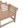 Rentnerbank mit Gravur-Schild zB Legende im Ruhestand (Name), 3-Sitzer Gartenbank Picadilli 166cm Teakholz, Edelstahlschild personalisiert, Geschenk zur Rente