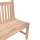 Jubiläumsbank mit Gravur-Schild zB Ranken (Namen/Zahl), 3-Sitzer Gartenbank Solo 150cm Teakholz, Edelstahlschild personalisiert, Geschenk zum Geburtstag