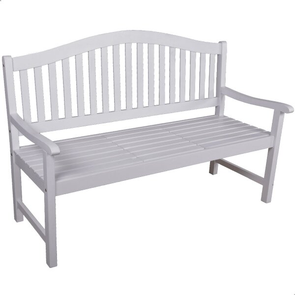 Goldene Hochzeit Bank mit Gravur-Schild zB Herz mit Zahl (Namen), 2-3 Sitzer Klapptisch Gartenbank Singapur 150cm weiß, Edelstahlschild personalisiert, Geschenk zur Goldhochzeit
