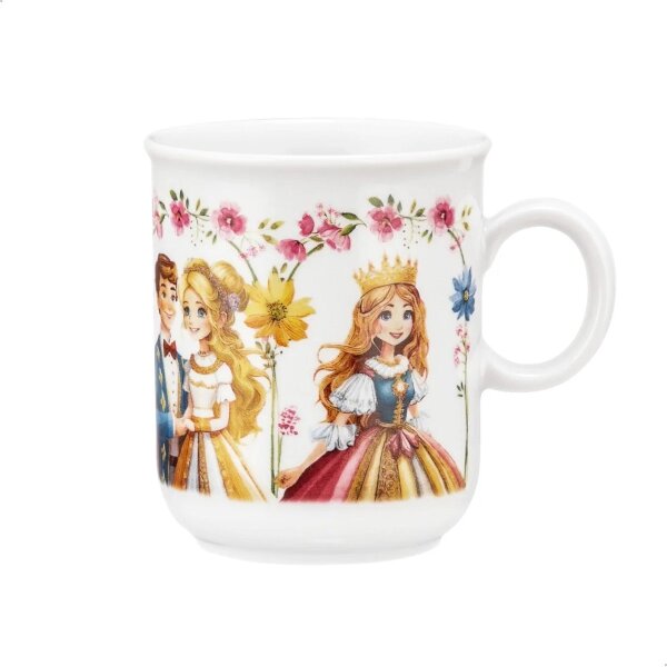 Kinderset Prinzessin 7tlg mit Gravur (zB Namen) personalisiertes Kinderbesteck + Kindergeschirr