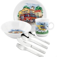 Kinderset Blaulicht 7tlg mit Gravur (zB Namen)...