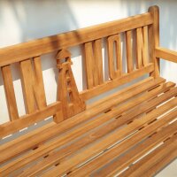 Bank Moin Moin 3-Sitzer Teakholz Gartenbank 150cm
