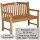 Personalisierte Bank zur Goldenen Hochzeit mit Gravur-Schild aus Edelstahl | Robuste Gartenbank Collingham 120cm | Motiv Herz mit Zahl – Teak Geschenk
