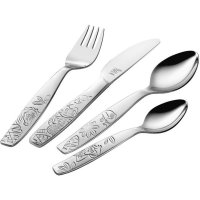 Zwilling Kinderbesteck Dschungel farblos 4tlg