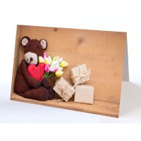 Glückwunschkarte Teddybär