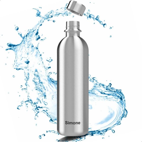 Mate of Steel Isolierflasche 800ml Dory Edelstahl-Flasche / Ersatzflasche mit Gravur (Name)  für Wassersprudler