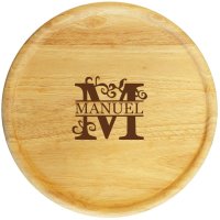 Sterngraf Pizzateller mit Gravur Monogramm / Buchstabe...