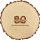 Sterngraf Baumscheibe 23cm mit Gravur (Namen) personalisiert Holz-Scheibe als Gästebuch Geschenk-Idee zum Geburtstag / Jubiläum, Motiv D4 Zahlen