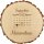 Sterngraf Baumscheibe 23cm mit Gravur (Name / Datum) personalisiertes Deko Holzschild Geschenk-Idee zur Geburt / Taufe / Geburtstag, Motiv H8 Kalender